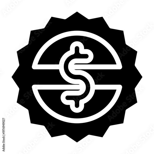 Financial Regulation Vector Glyph Icon Design