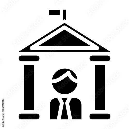 Corporate Governance Vector Glyph Icon Design