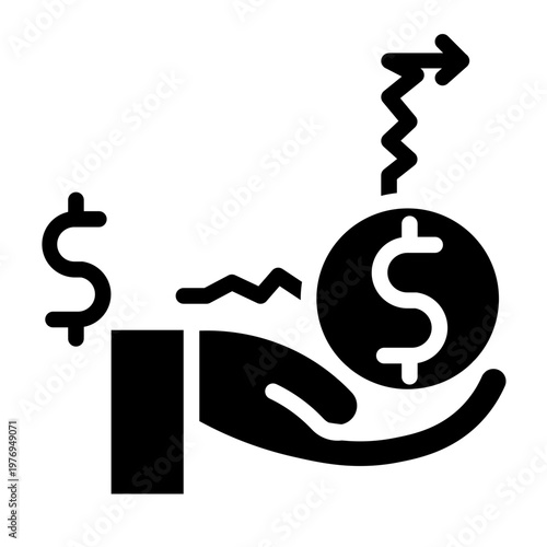 Initial Public Offering (IPO) Vector Glyph Icon Design