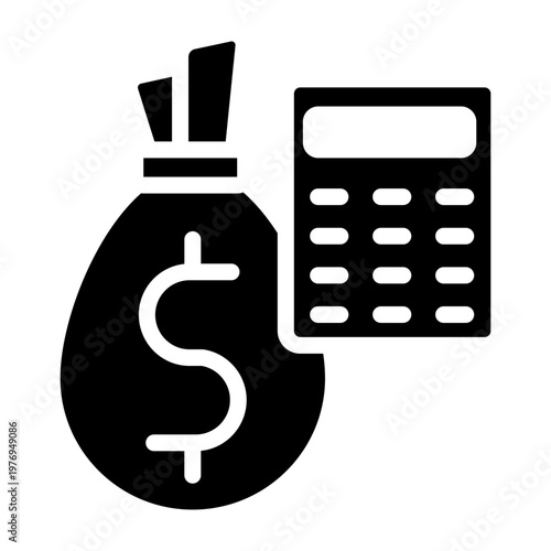 Valuation Methods Vector Glyph Icon Design