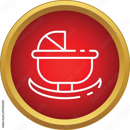 Baby bassinet with rocking feature, providing comfort and sleep for a newborn or infant