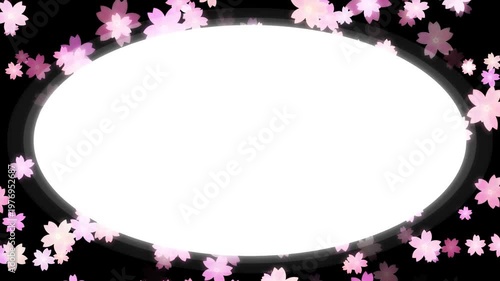 Cherry Blossom Petal Frame Loop