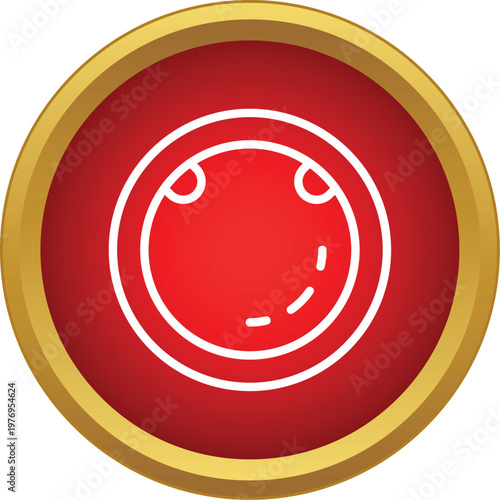 Birth control diaphragm outline in red circle for contraception planning