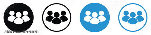Fotografía Vector group icon representing a team, community, or audience