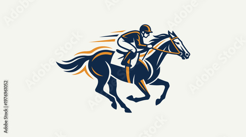 Jockey On A Galloping Horse Dynamic Motion