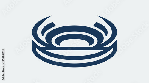 Abstract Blue Stadium Icon