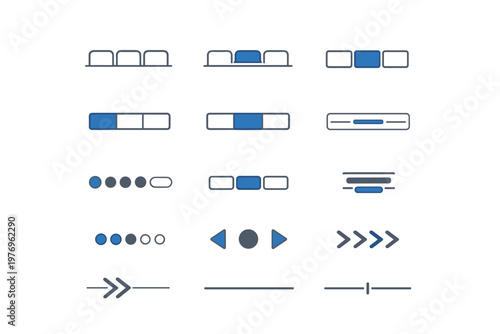 Vector swipe selected segment image icon tab divider inactive generation segmented simple