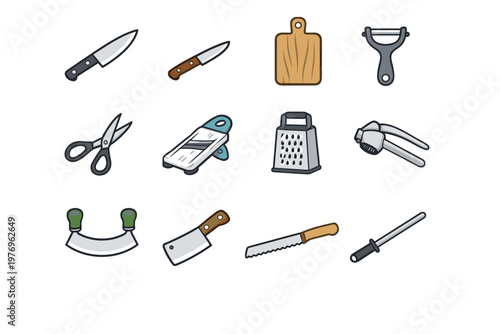 Box simple grater slicer vector scissors herb icon knife image steel generation