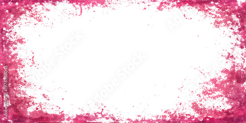 Pink Splatter Frame : An abstract splatter-paint border in shades of pink elegantly frames a clear center space. Perfect for adding a touch of artistic flair to your projects. 