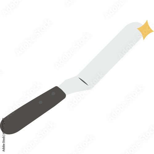 Offset Spatula Baking Tool Icon