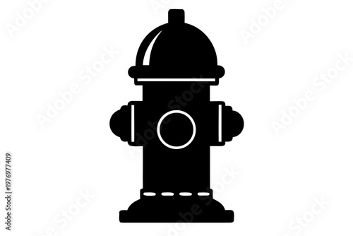 fire hydrant sign icon, vector illustration of a fire hydrant,  fire hydrant  black symbol
