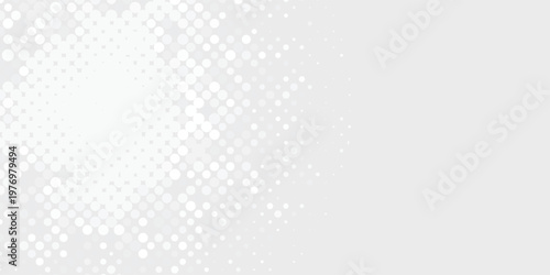 Dot white gray wave light technology texture background. Abstract big data digital concept.