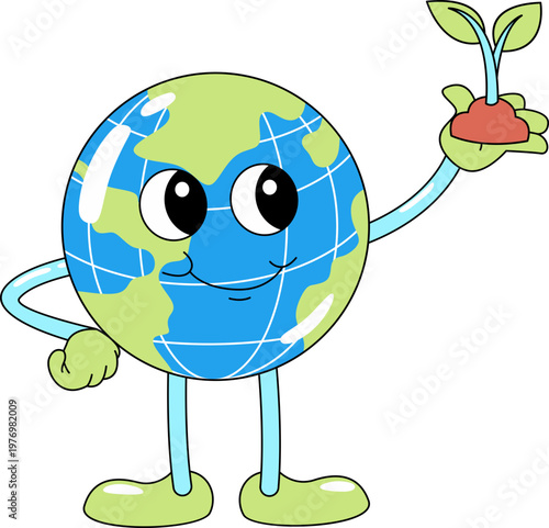 Earth Character Illustration