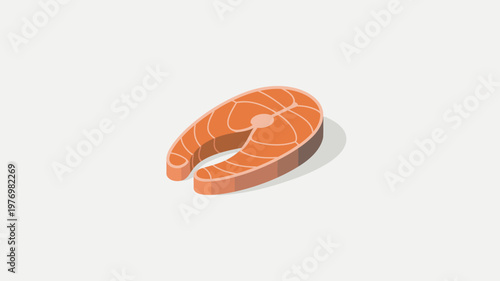 A vibrant illustration of two salmon fillets on a clean white background