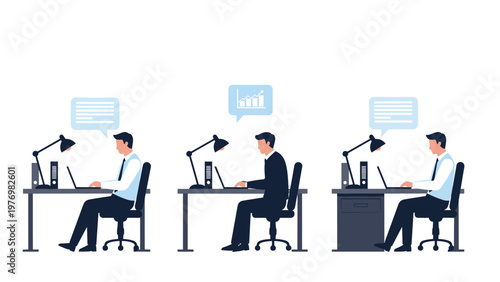 Active male character practicing nordic walking with poles on a path representing healthy outdoor lifestyle, fitness, and cardiovascular workout.