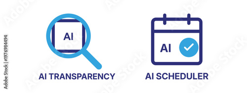 Ai transparency and ai scheduler visual representation of artificial intelligence concepts