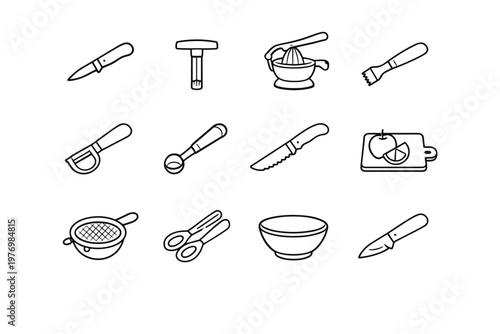 Board image simple citrus icon scoop generation vector peeler fruit knife press