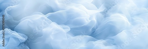 Stunning Abstract Wave Pattern Texture in Soft Baby Blue Tones with Light Effects for Background Use