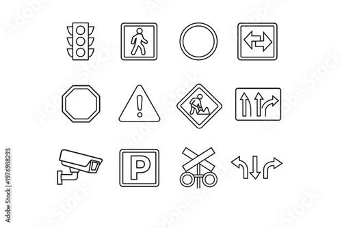 Vector generation sign simple work warning symbol speed crossing image icon pedestrian