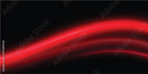 An abstract dark red and black motion design background features glowing light rays and wavy fire lines in a bright energy pattern illustration for an art wallpaper backdrop