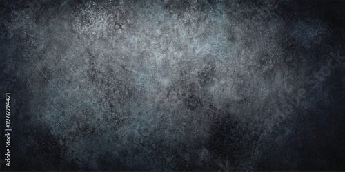 Textured abstract grunge background with metallic sheen and scratches creating a dramatic and rough surface effect for design elements