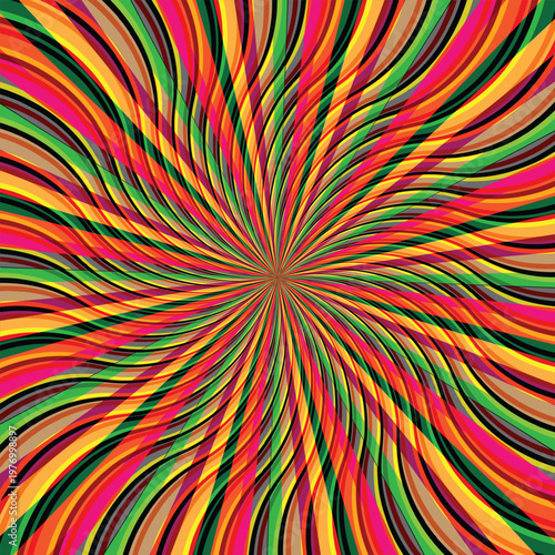 Futuristic fractal spiral particle background. Vector technology lines graphic element.