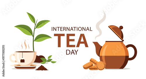 International Tea Day celebration with tea.