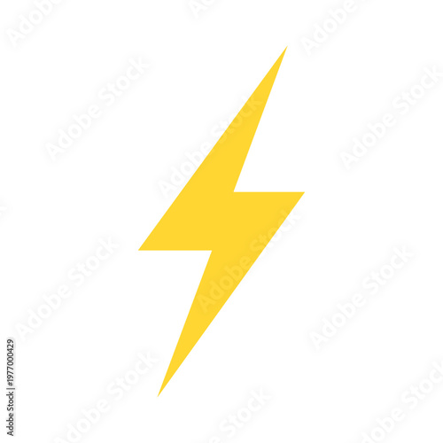 Free Download Yellow lightning bolt symbol representing electricity and power - GFXLoad