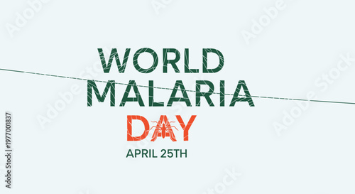 World Malaria Day awareness campaign logo.