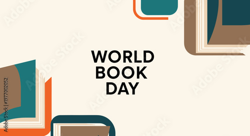 World Book Day celebration background.