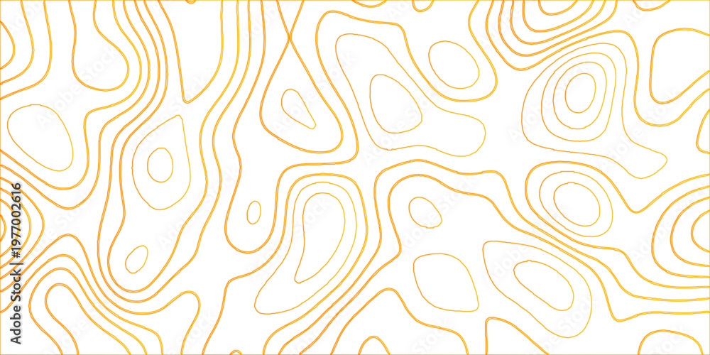 Fototapeta premium Lines Topographic contour lines vector map seamless pattern. Geographic mountain relief diagram line wave carve . Topo contour map design .Vector illustration, contour lines vector mapseamless pattern