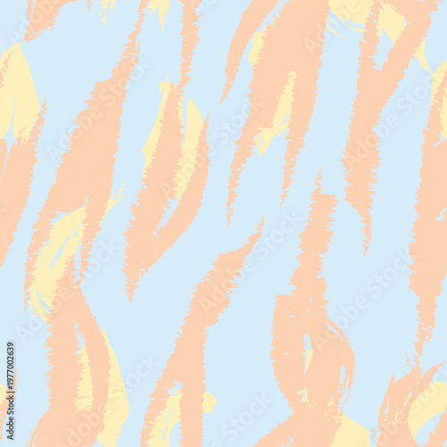 Pastel Colors Brushstroke Pattern Design For Fashion Textiles
