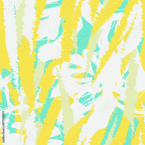 Tropical Abstract Floral Design Pattern For Fashion Textiles