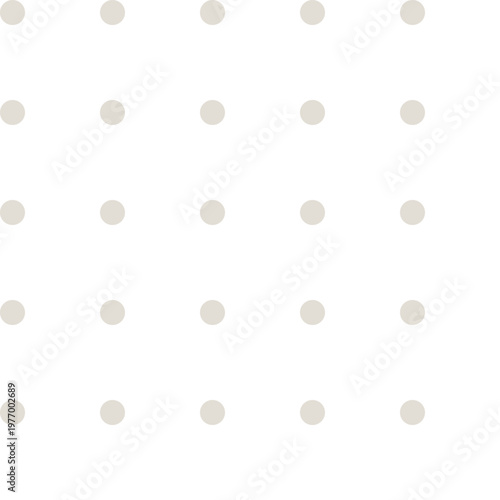 Minimalist Polka Dot Pattern Design Neutral Tones Textile Print