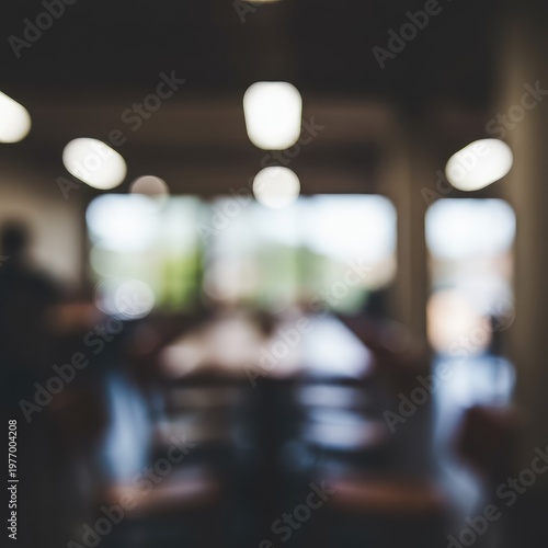 Softly blurred background of an indoor setting with subtle light and smooth colors, ideal for overlaying text or design elements, graphic, light, digital