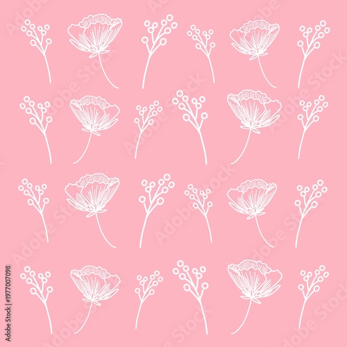 pattern, flower, floral, seamless, wallpaper, vector, design, decoration, illustration, vintage, texture, nature, art, leaf, ornament, plant