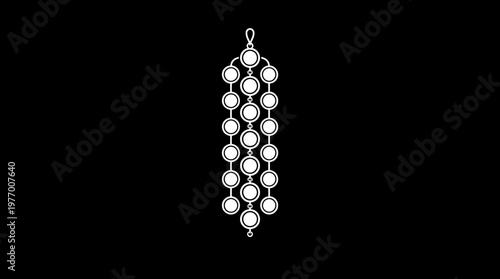 Elegant Pearl and Diamond Drop Earrings on Black