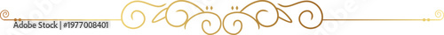Elegant Golden Divider line