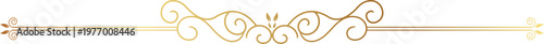 Elegant Golden Divider line