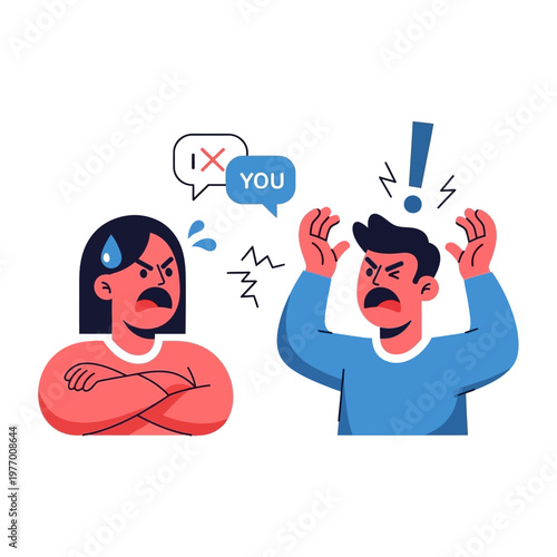 Angry Couple Arguing