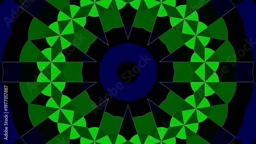 Wallpaper Mural Abstract kaleidoscope pattern with bright symmetrical shapes creating a futuristic artistic composition and captivating visual. Torontodigital.ca