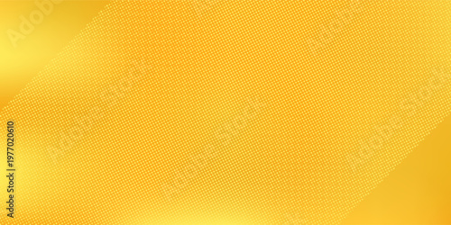 Yellow Retro Halftone Paper Texture with Gritty Vintage Grain and Dot Pattern. Vector Illustration
