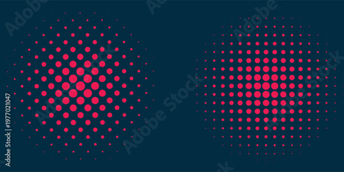 Dots halftone orange color pattern gradient texture with technology digital background. Dots pop art comics with summer background.eps,10