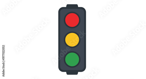 Traffic Light Signal with Red Yellow Green.