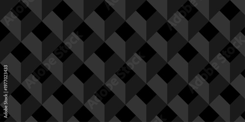 Illustration squares seamless geometric pattern with cubic shapes. Abstract geometric triangle background mosaic wallpaper.