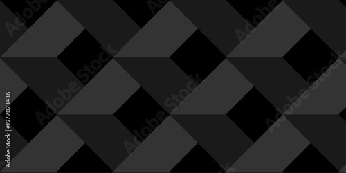 Illustration squares seamless geometric pattern with cubic shapes. Abstract geometric triangle background mosaic wallpaper.