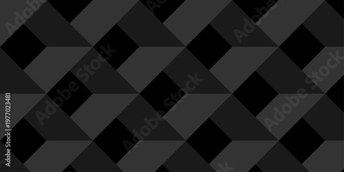 Illustration squares seamless geometric pattern with cubic shapes. Abstract geometric triangle background mosaic wallpaper.