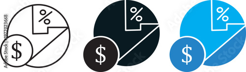 Margin icon concept set, vector illustration of page layout boundaries and document border symbols.