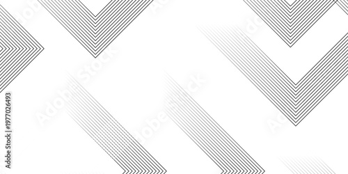 Abstract gradient color strips geometric lines on white background with luxury shapes motion strip. Modern pattern elegant digital line template background.