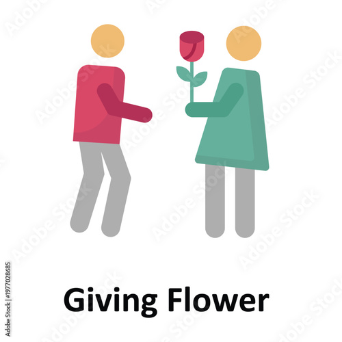 Giving Flower Vector icon which can easily modify or edit
